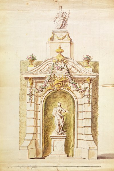 Project for the Fire of St. John, 1741 by P. L. and L. C. Dumesnil